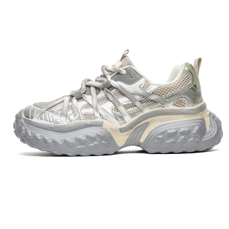 Reaper unit worldwide S8888 Champagne Tire Sneakers