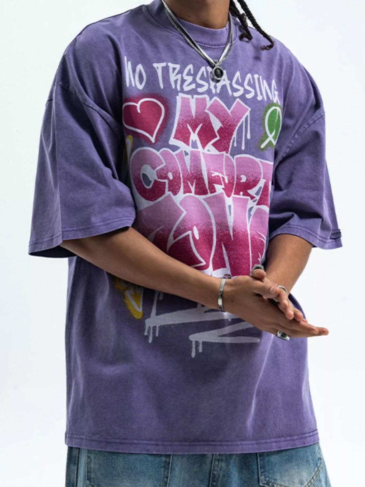 Men's Graphic Round Neck Half Sleeve T-Shirt