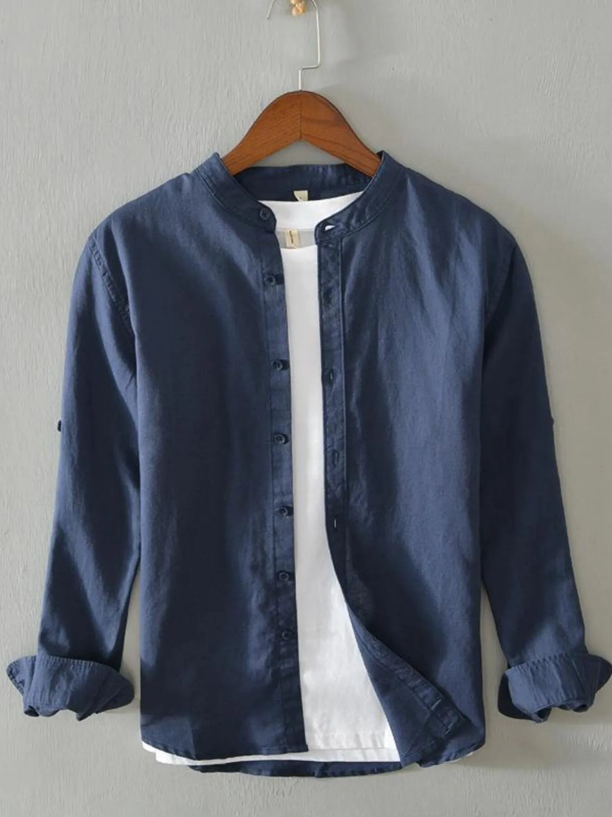 Men's Full Size Button Up Long Sleeve Shirt Plus Size