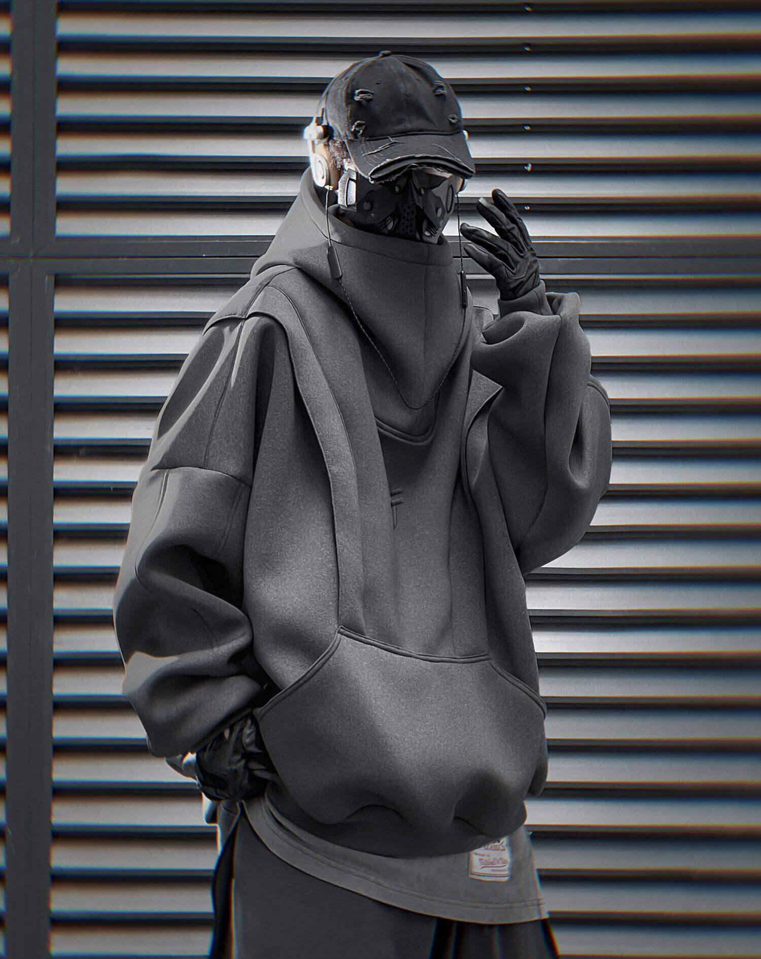 Reaper unit worldwide HiH50 Grey Nexus Hoodie