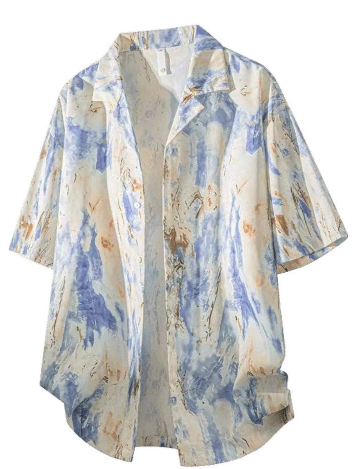 Men's Tropical Print Short Sleeve Shirt