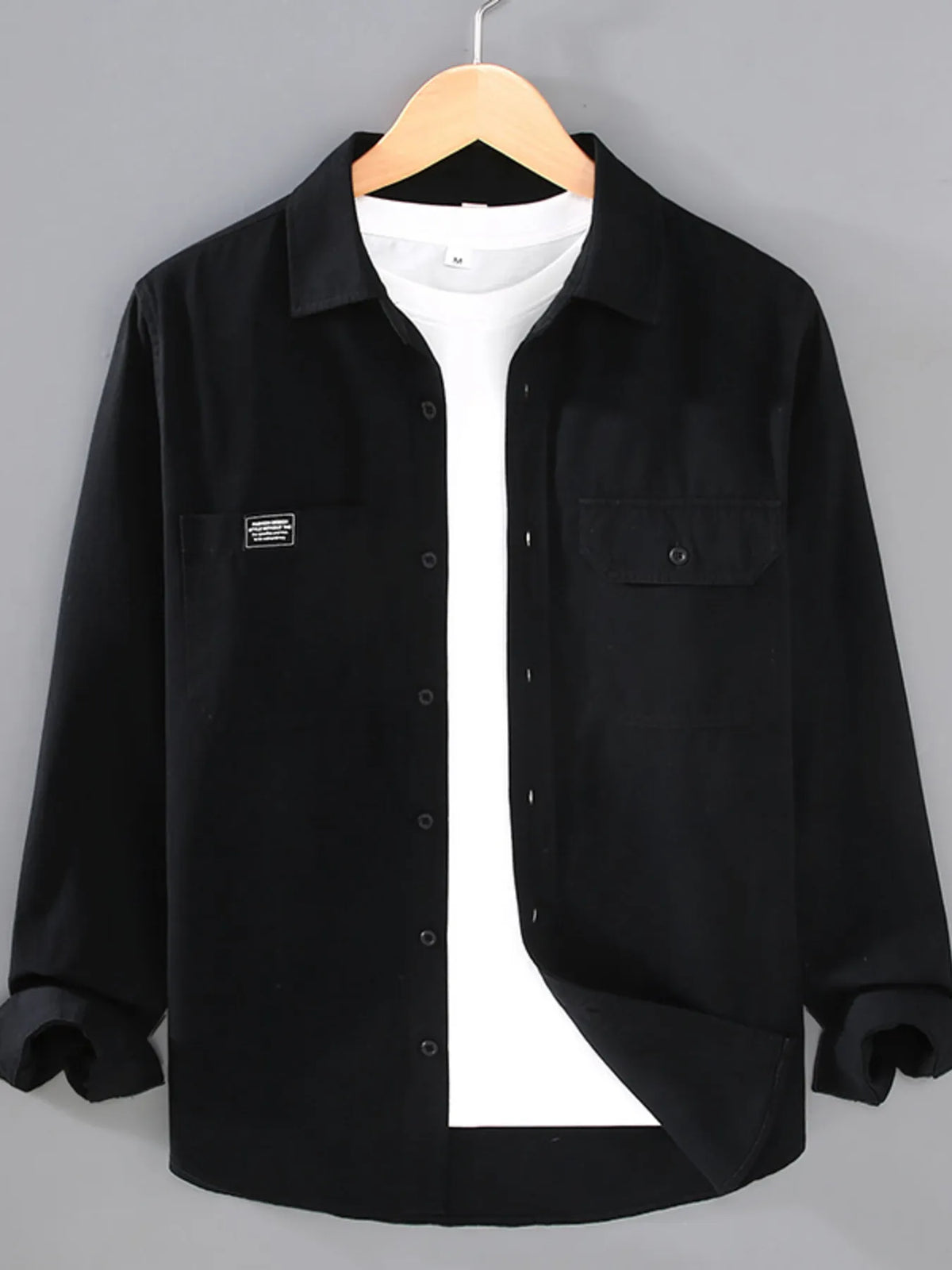 Men's Plus Size Button Up Short Sleeve Shirt