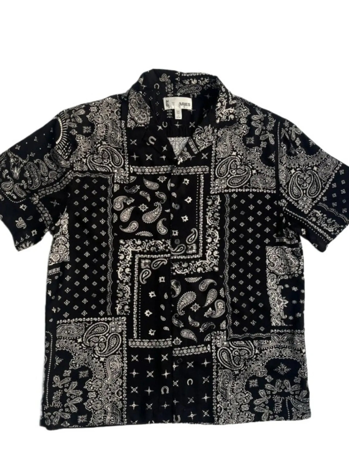 Men's Full Size Button Down Tropical Printed Shirt Plus Size