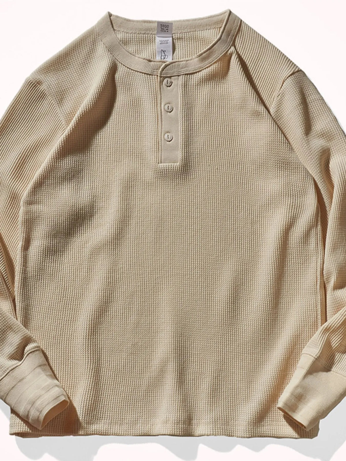 Men's Plus Size Button Detail Long Sleeve T-Shirt