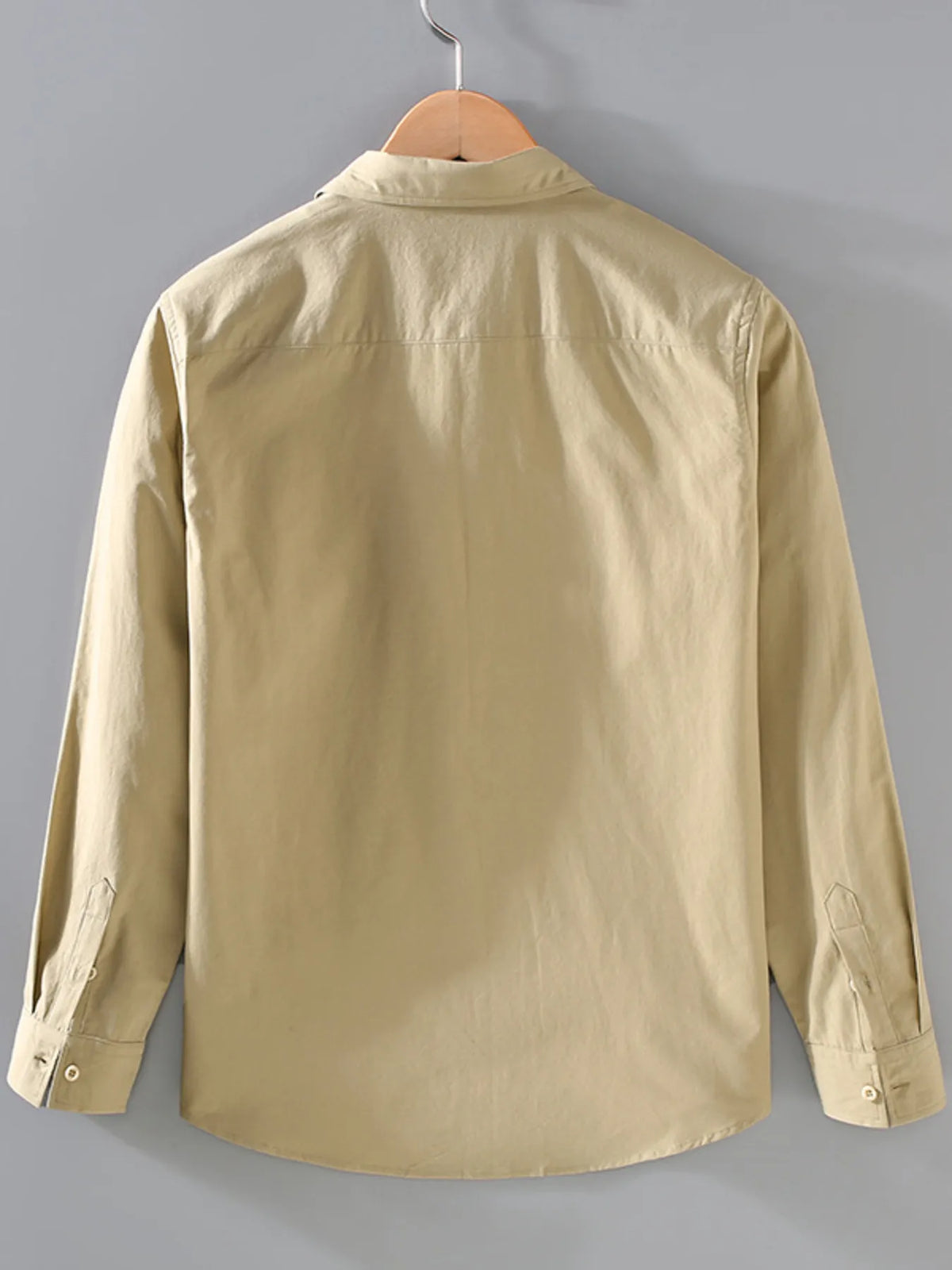 Men's Plus Size Button Up Long Sleeve Shirt