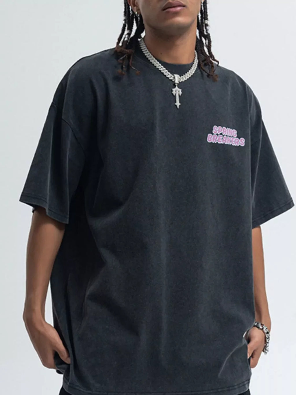 Men's Graphic Round Neck Short Sleeve T-Shirt