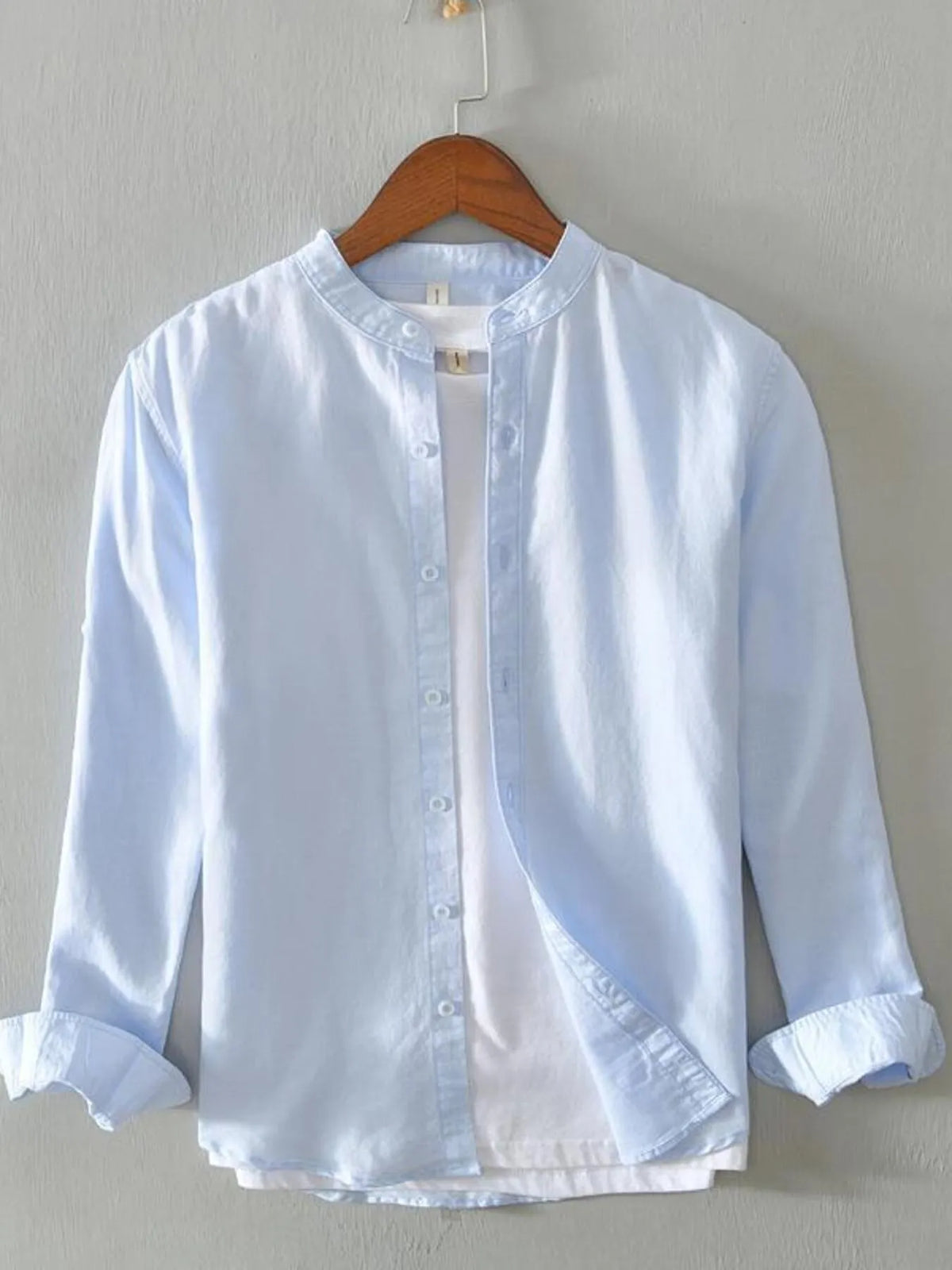 Men's Full Size Button Up Long Sleeve Shirt Plus Size