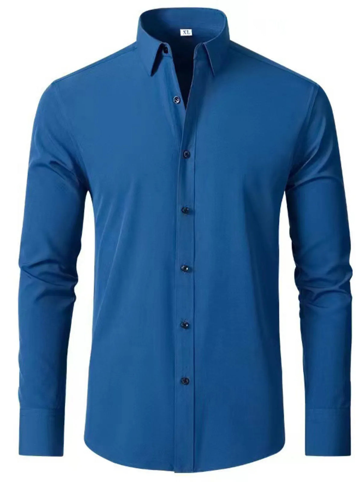 Men's Plus Size Button Up Long Sleeve Shirt