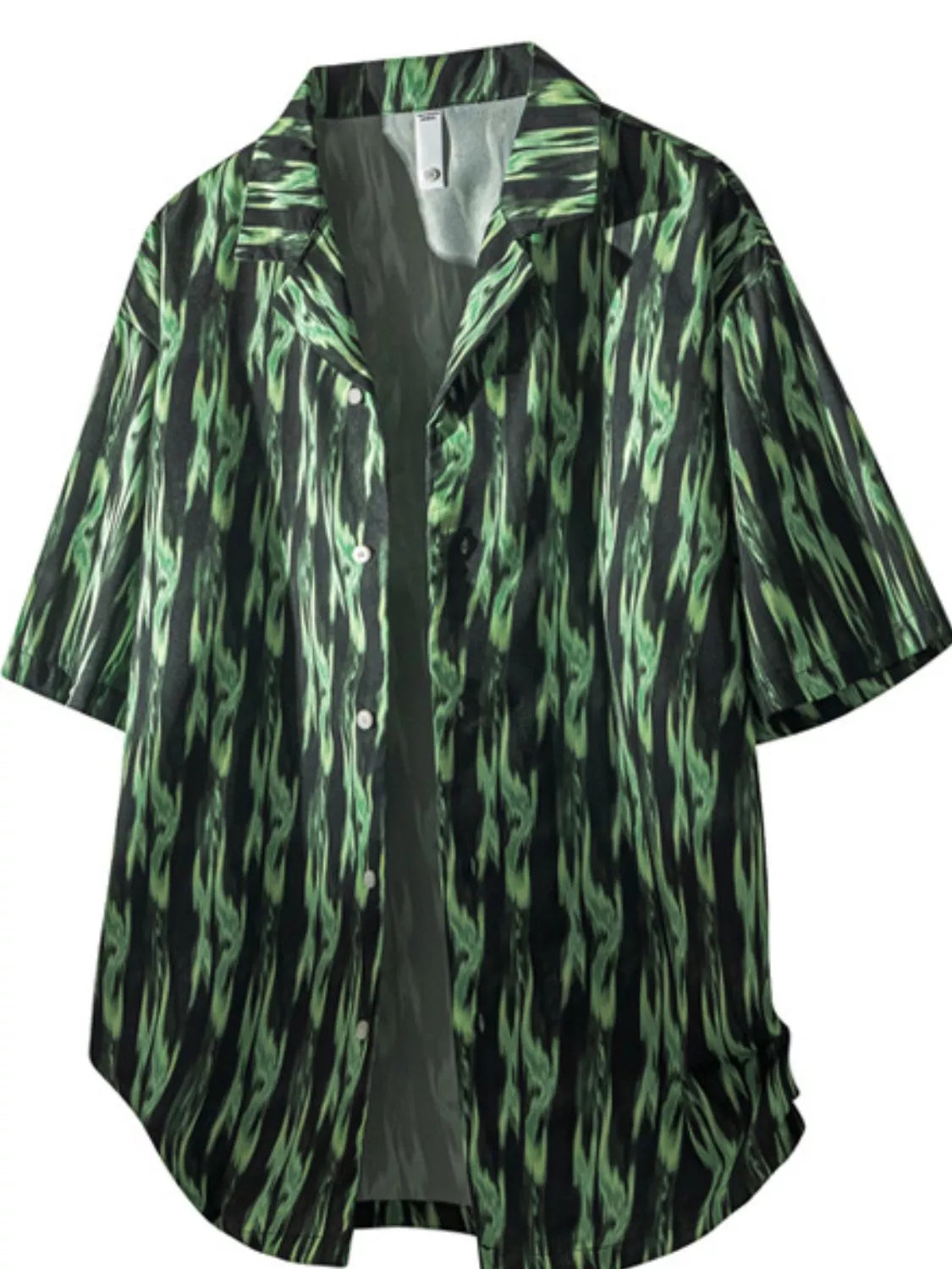Men's Tropical Print Short Sleeve Shirt