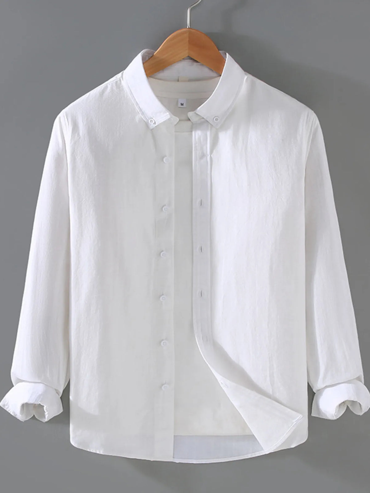 Men's Plus Size Button Up Long Sleeve Shirt