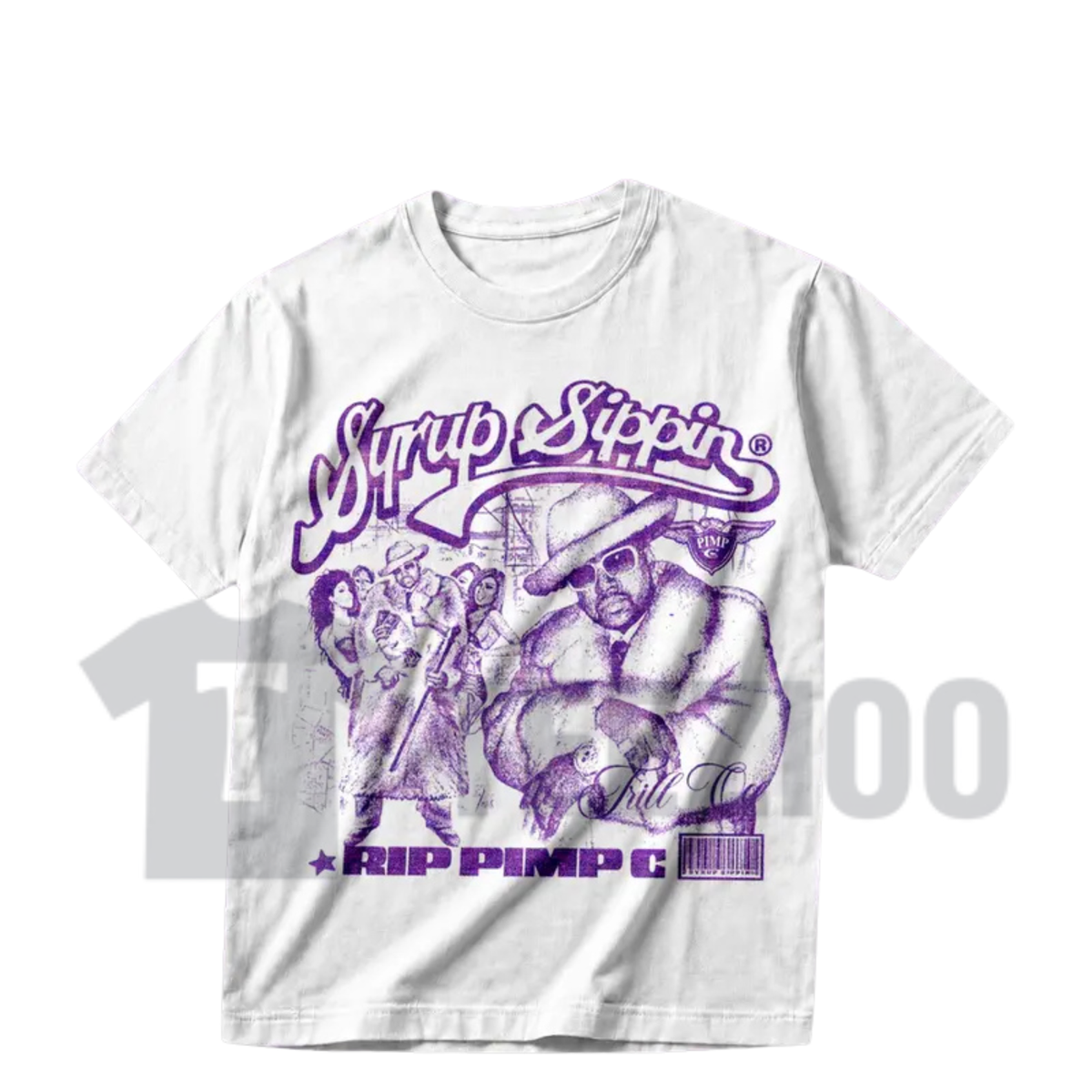 Pimp C Heavy Cotton Unisex Graphic T-Shirt - Vintage 90s Hip Hop Rap Tee