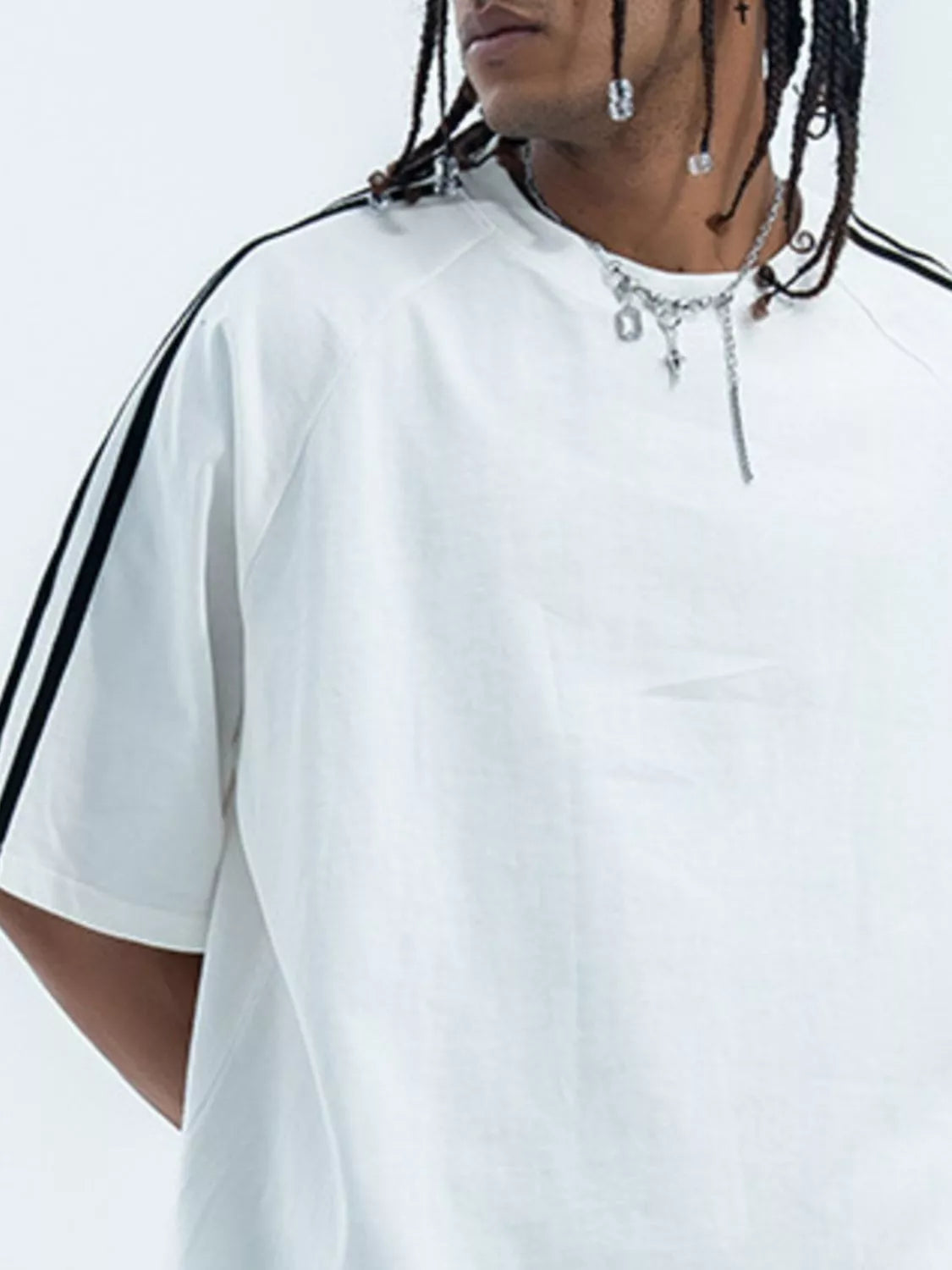 Men's Round Neck Stripe T-Shirt