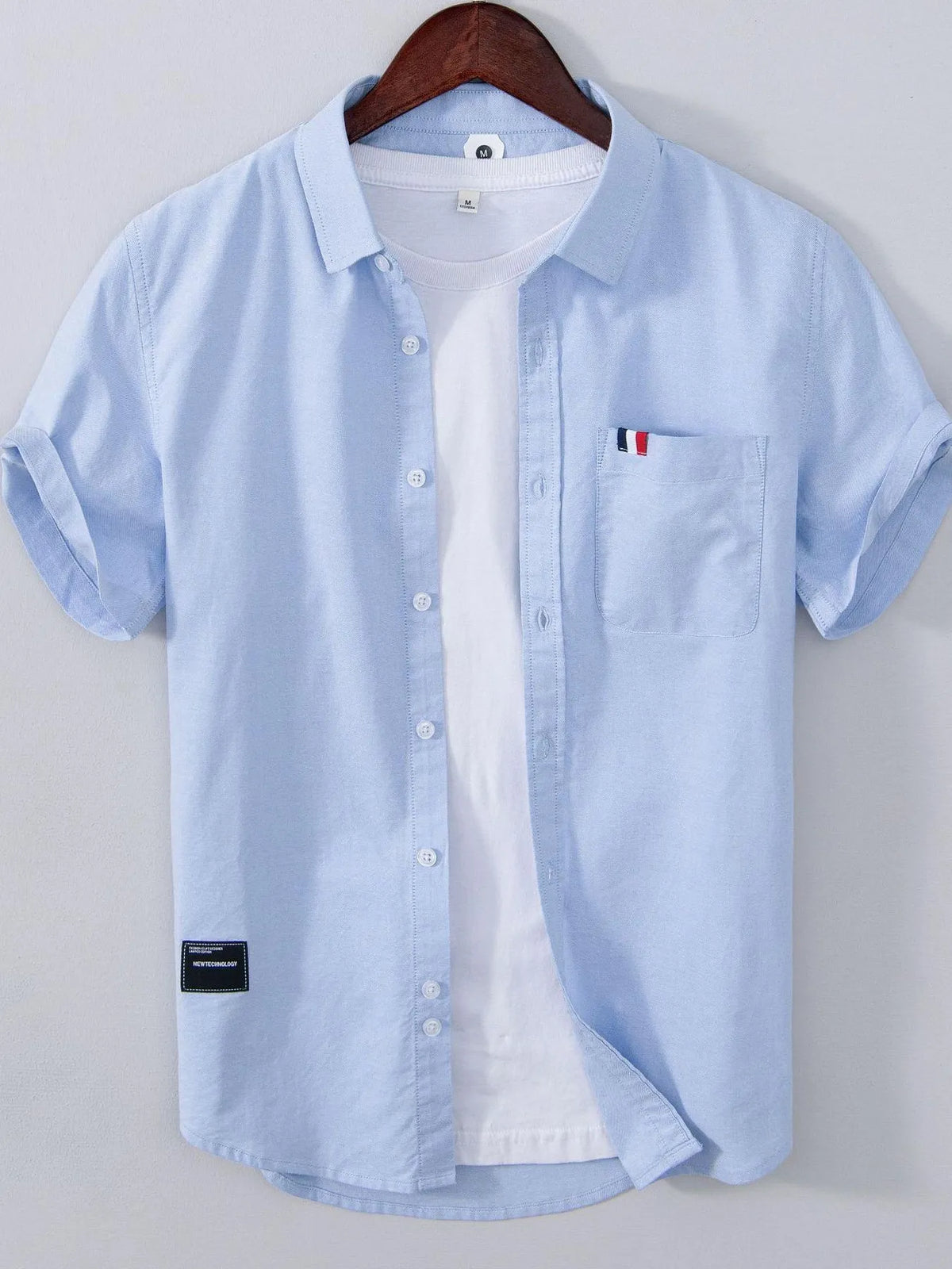 Men's Plus Size Button Up Short Sleeve Shirt