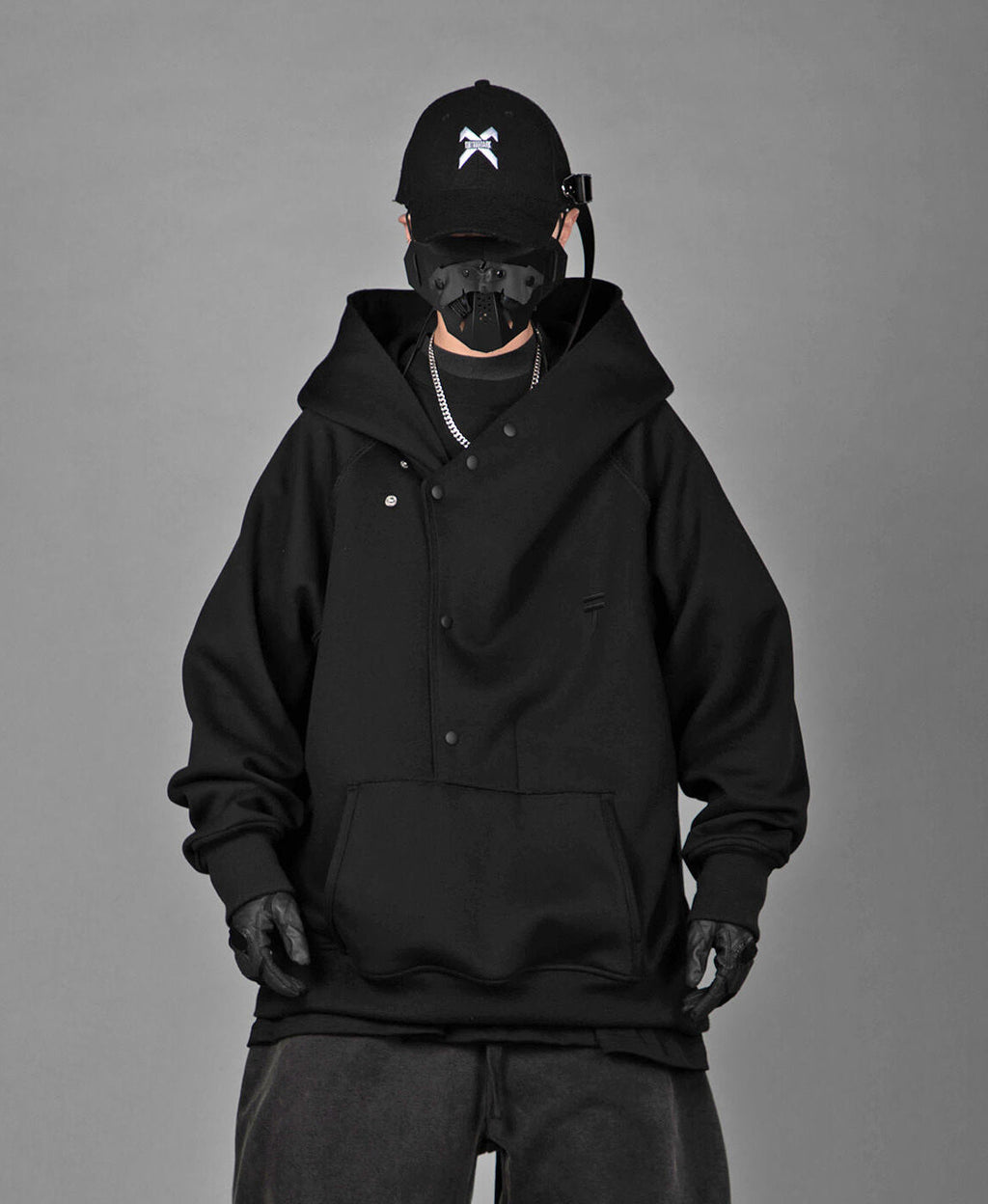Reaper unit worldwide HiH38 Black Layered Hoodie