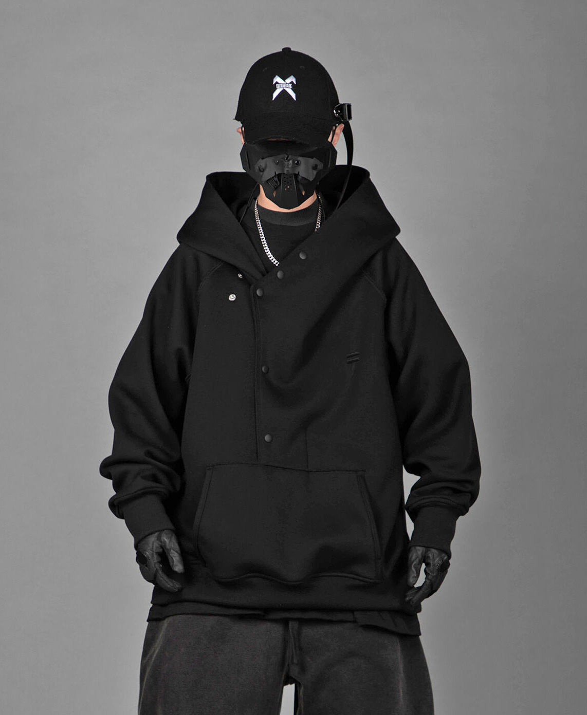 Reaper unit worldwide HiH38 Black Layered Hoodie