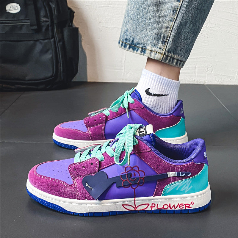 Reaper unit worldwide Mens Fashionable And Versatile Graffiti Shoes