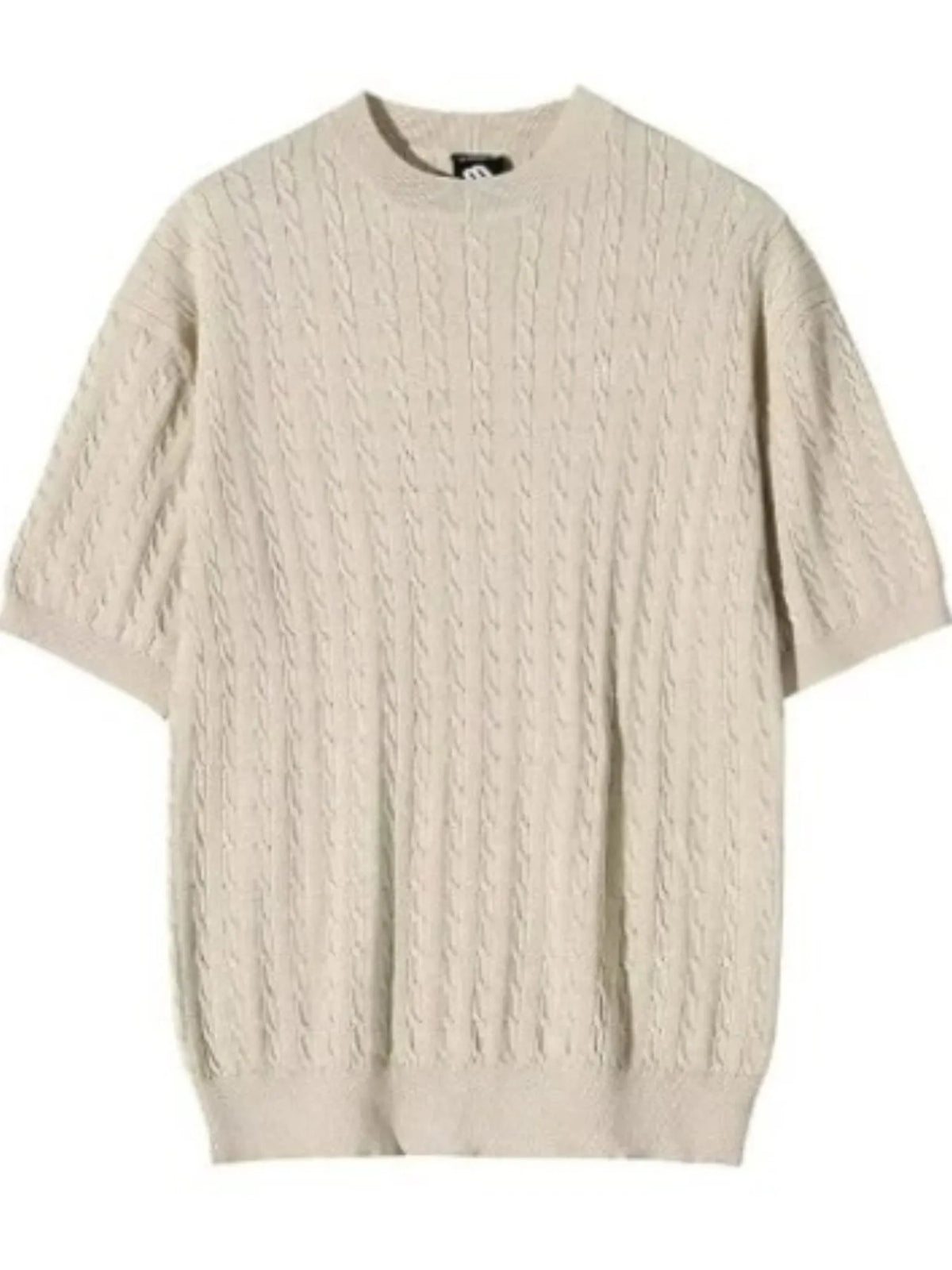Men's Full Size Round Neck Short Sleeve Knit Top Plus Size