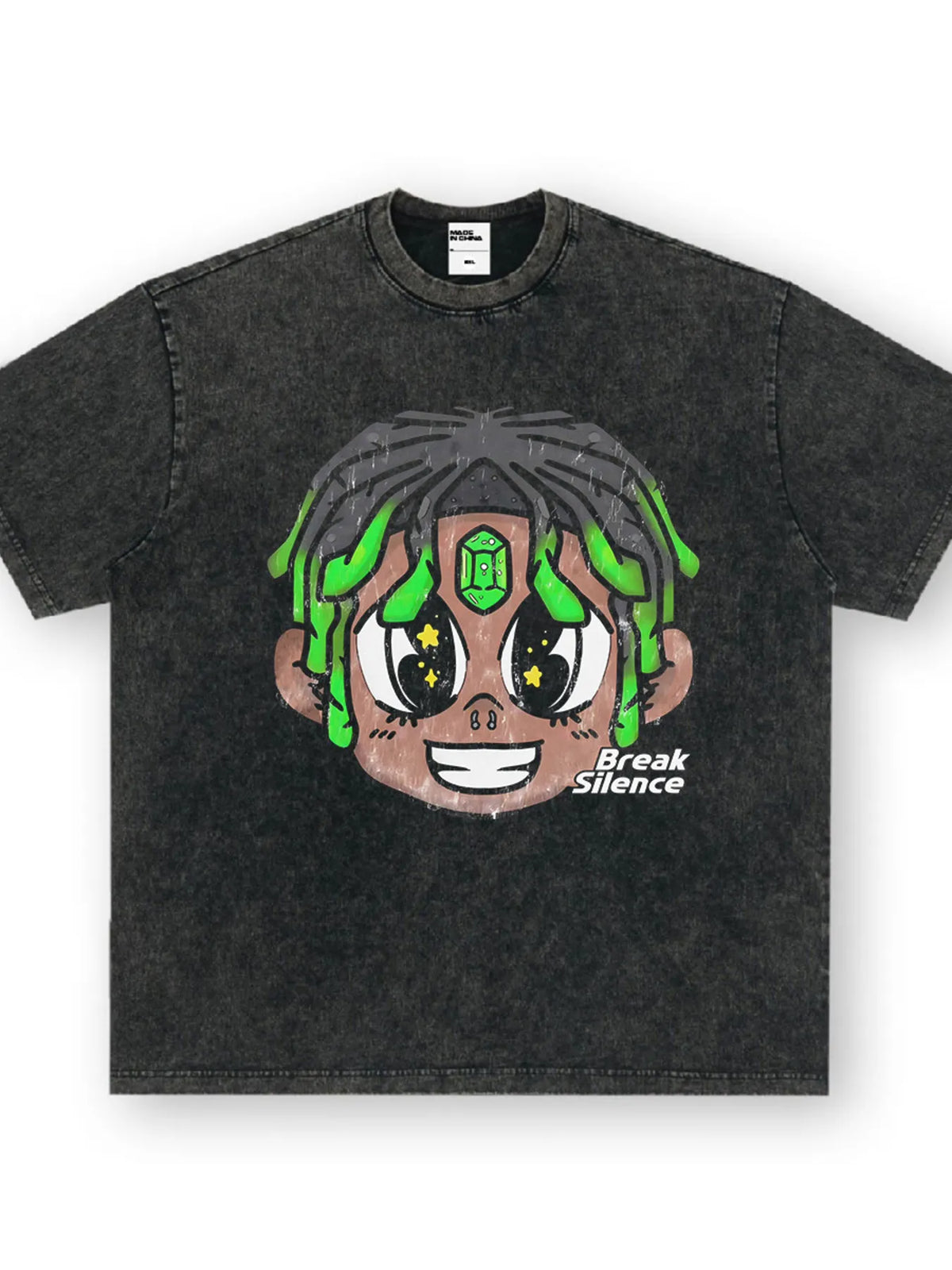 Men's Cartoon Graphic Oversized T-Shirt