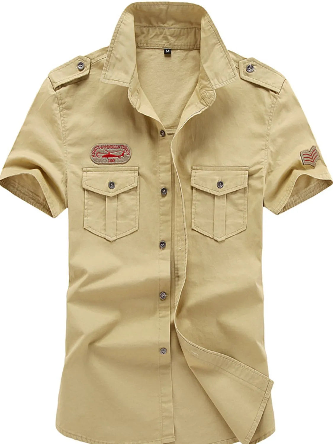 Men's Plus Size Collared Neck Short Sleeve Shirt