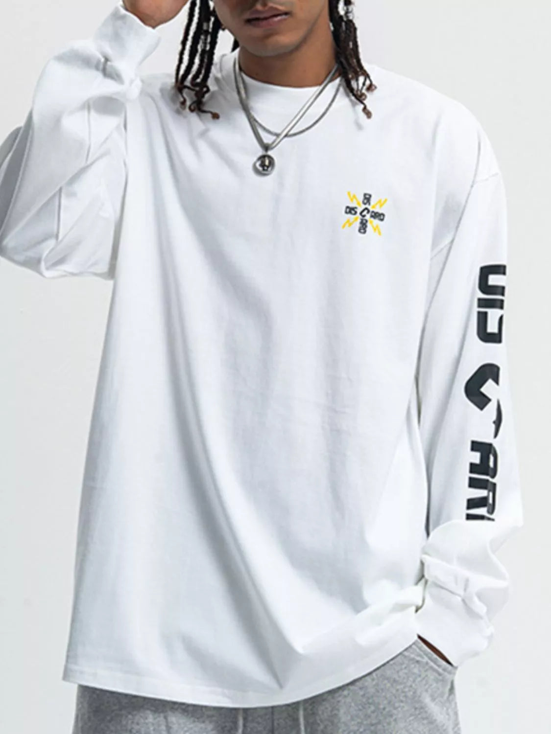 Men's Round Neck Long Sleeve T-Shirt