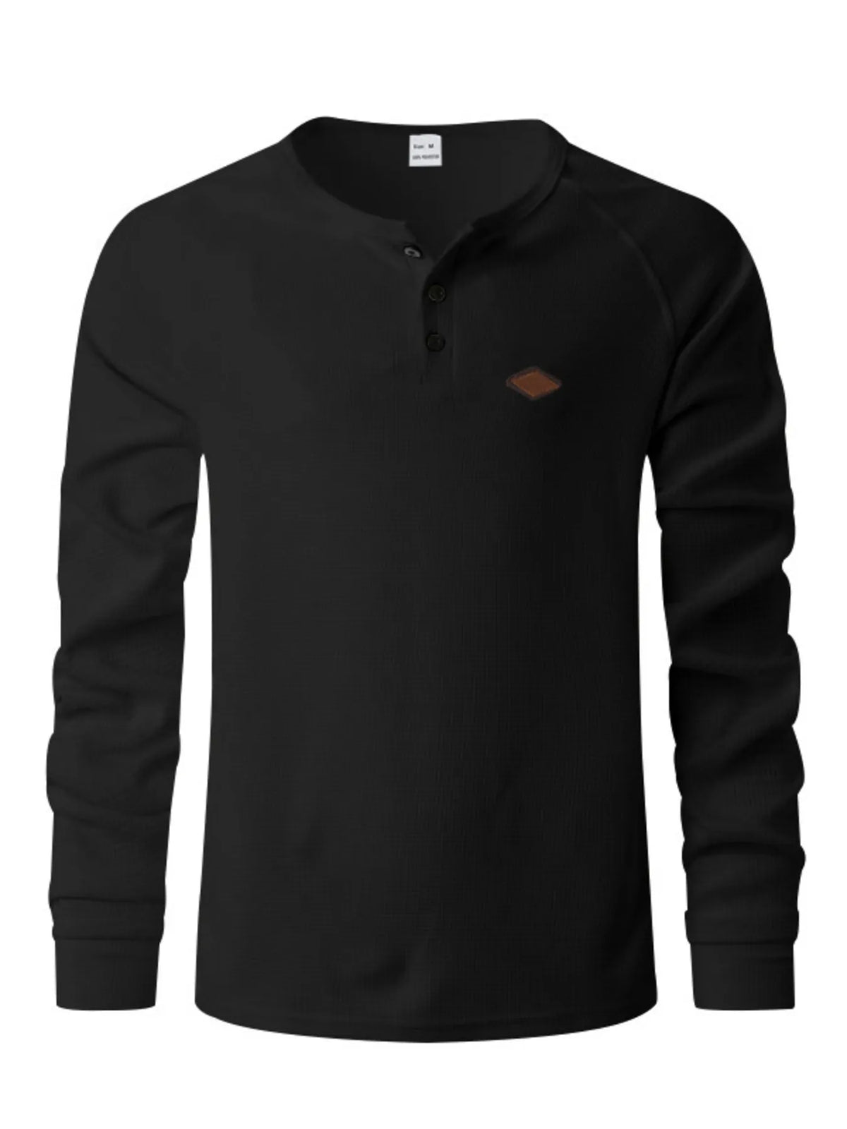 Men's Full Size Button Detail Long Sleeve T-Shirt Plus Size
