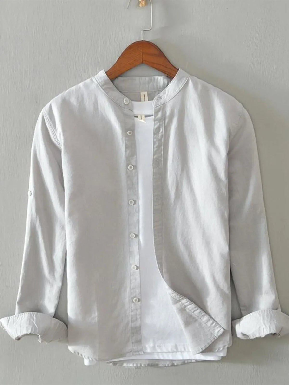 Men's Full Size Button Up Long Sleeve Shirt Plus Size
