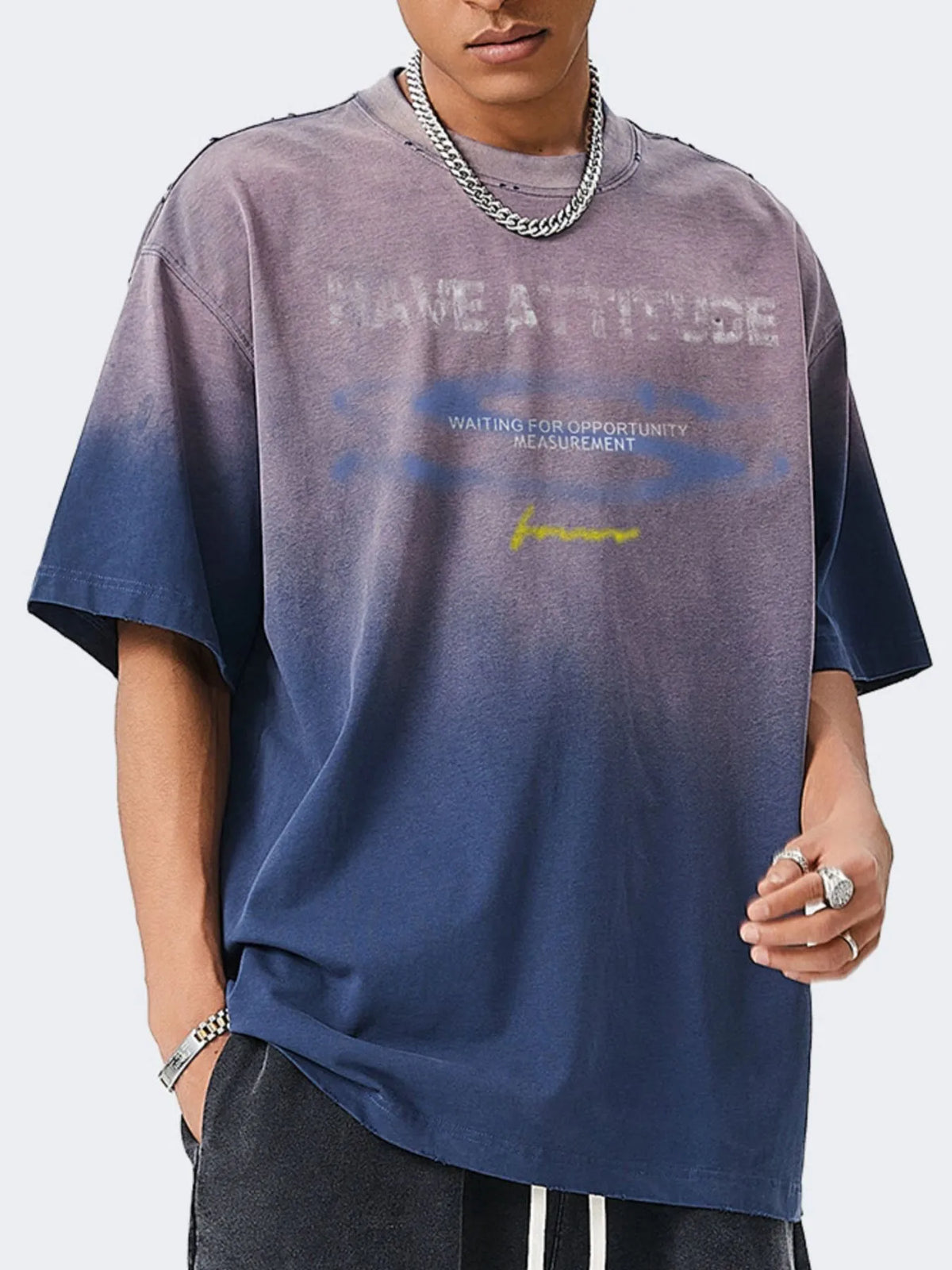 Men's Oversized Round Neck Short Sleeve T-Shirt