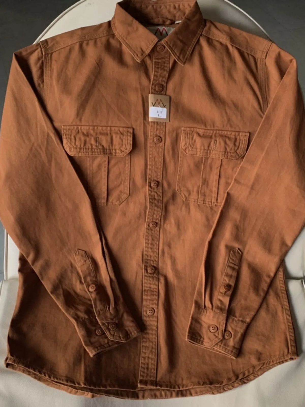 Men's Plus Size Button Up Long Sleeve Shirt