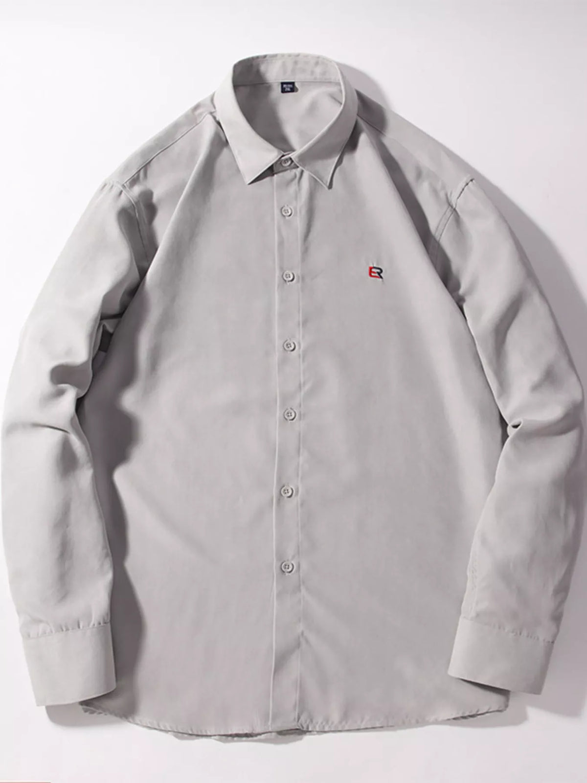 Men's Full Size Casual Button Up Long Sleeve Shirt Plus Size