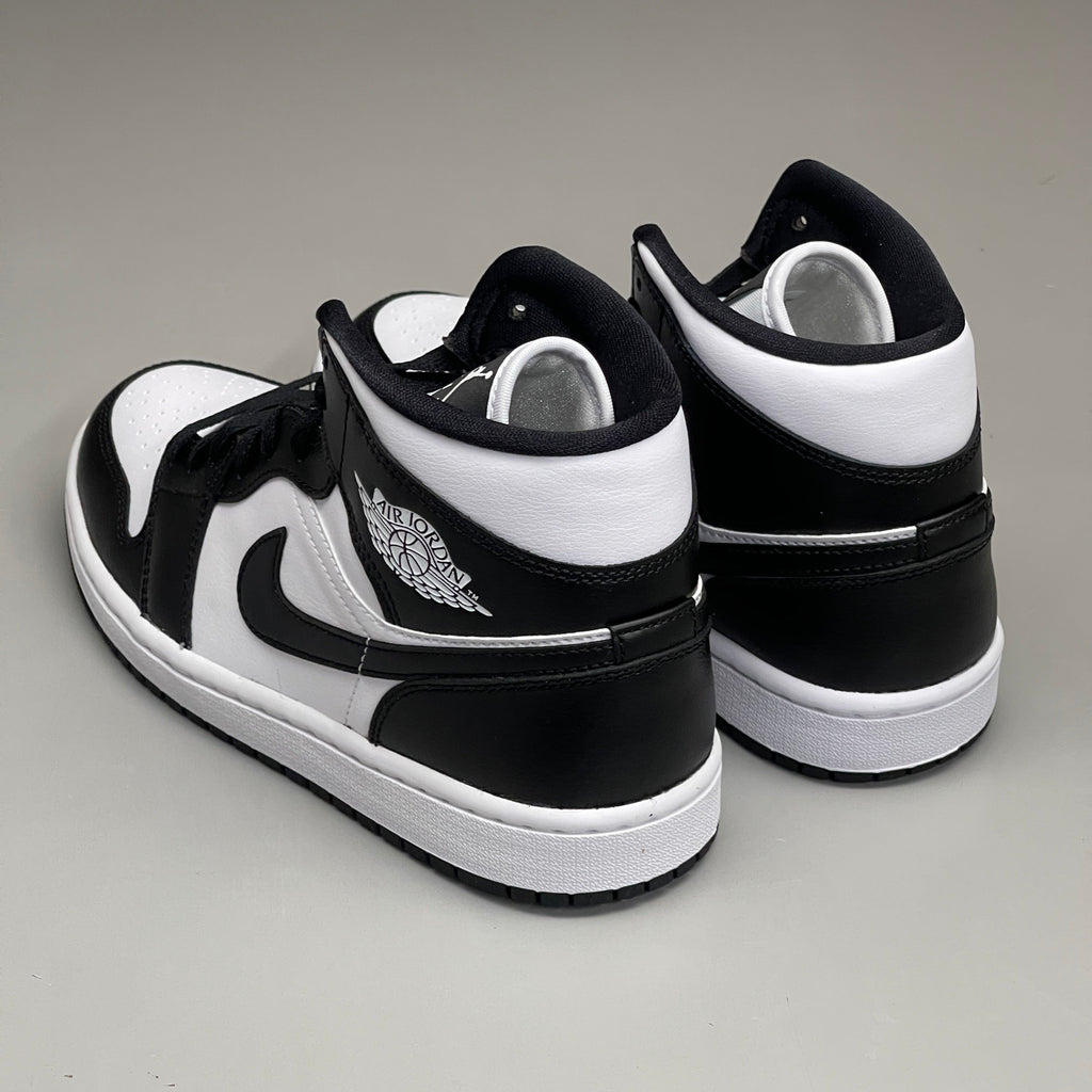 NIKE AIR JORDAN 1 Mid Panda Shoe Women's Sz 8 Black / White DV0991-101 (New)
