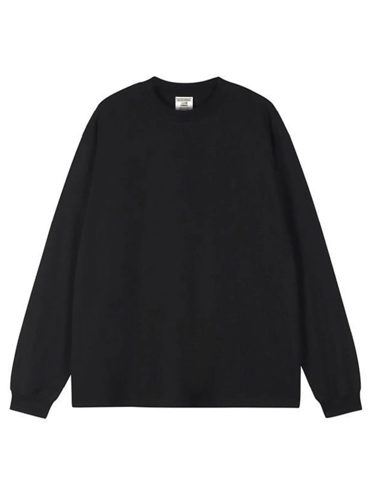 Men's Plus Size Round Neck Long Sleeve T-Shirt