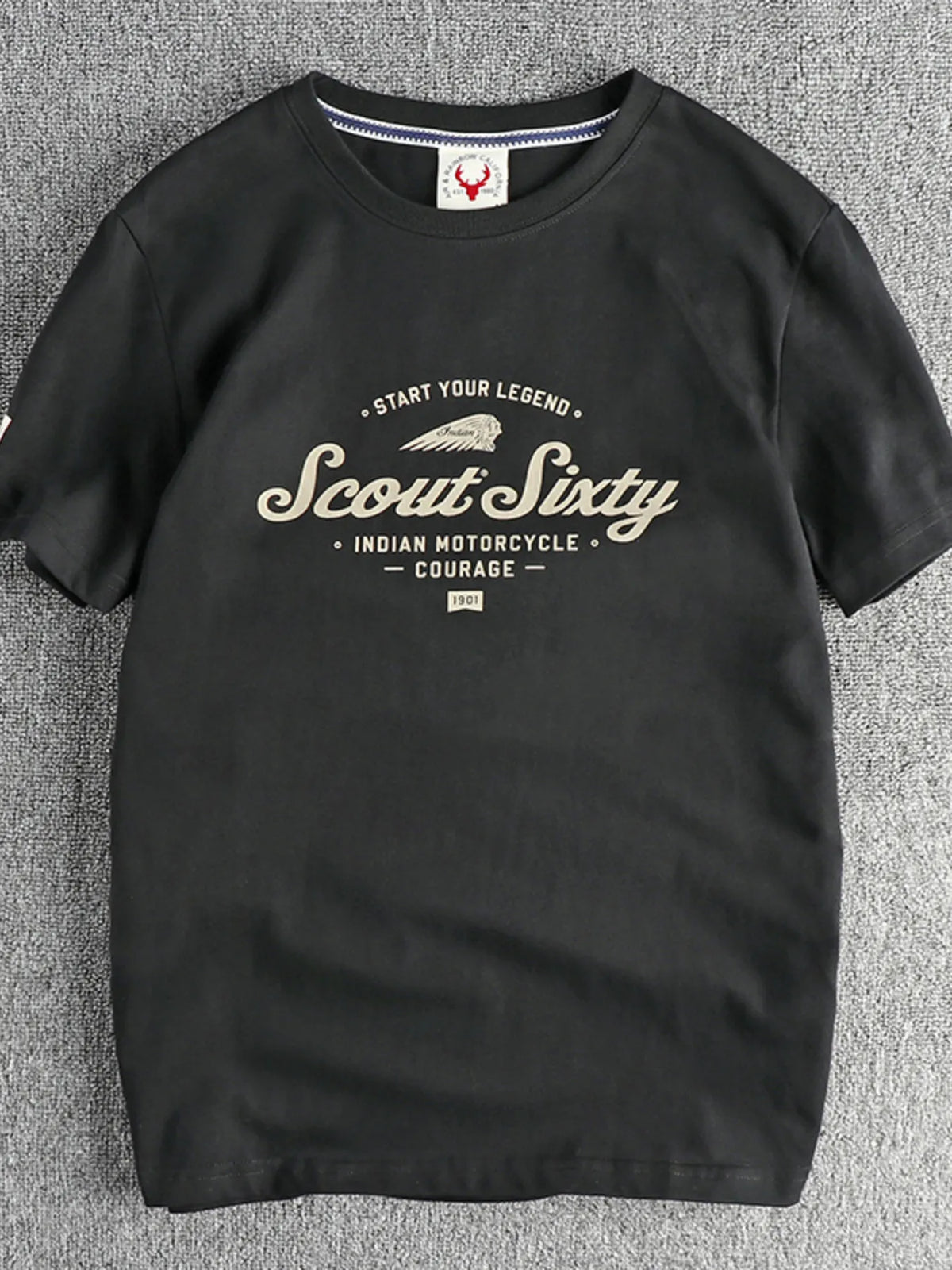 Men's Graphic Round Neck Short Sleeve T-Shirt