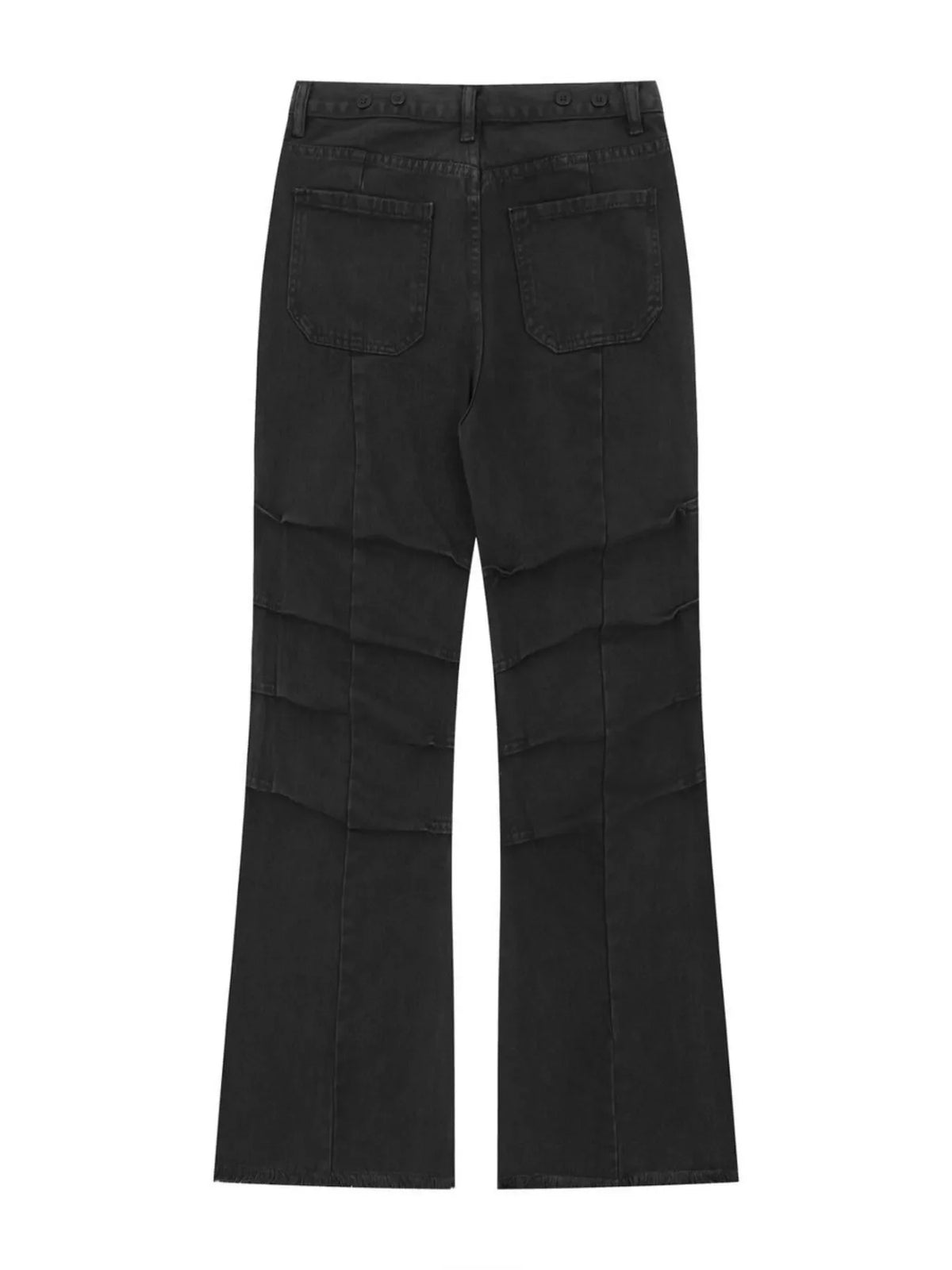 Men's High-Waist Paneled Flare Jeans