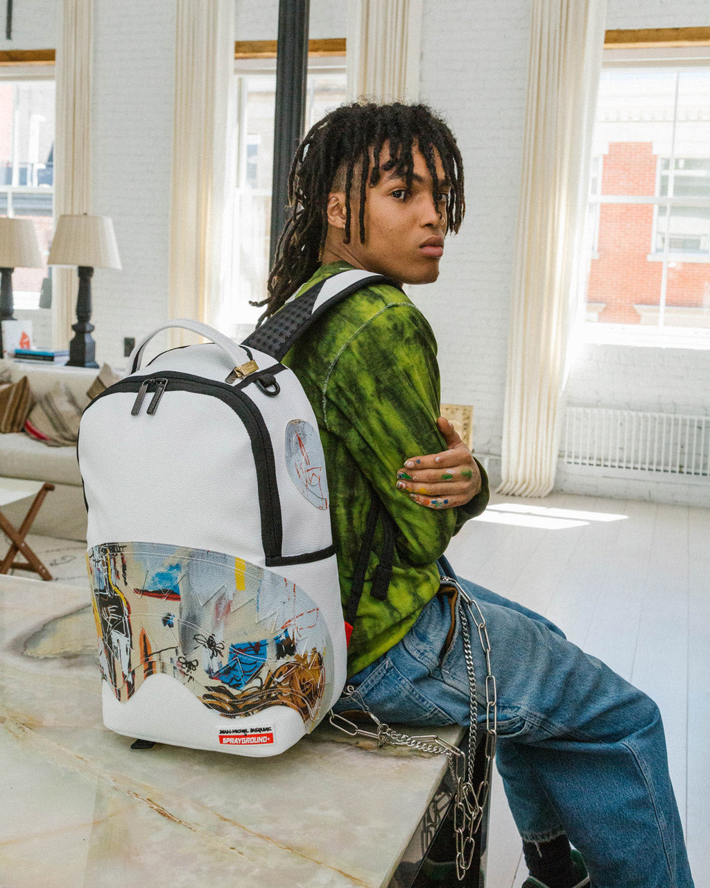 Sprayground Official Basquit Acque Pericolose 1981 Backpack B4169