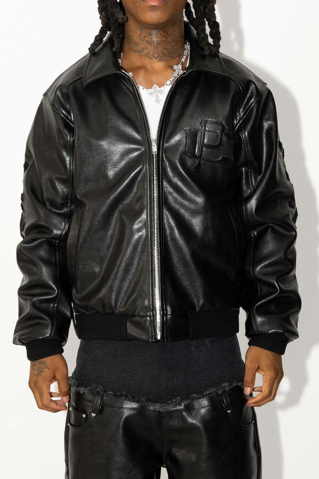 Reaper unit worldwide Capri Leather Jacket