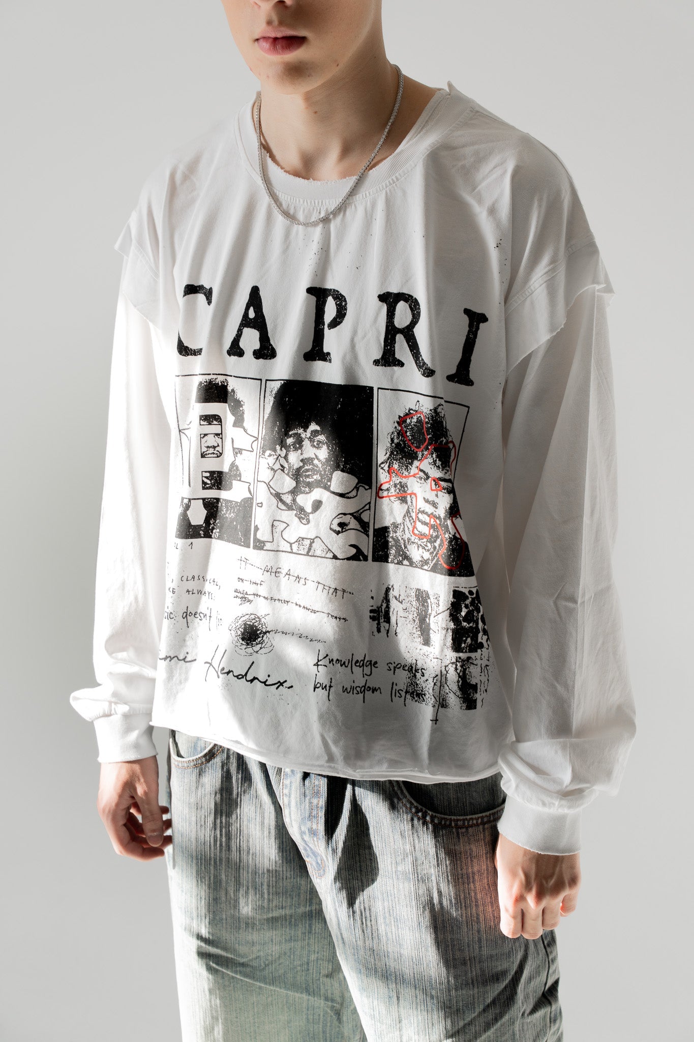 Reaper unit worldwide Capri White Long Sleeve
