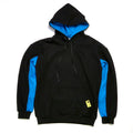 Reaper unit worldwide Paneled Pullover Hoodie - Azure / Black