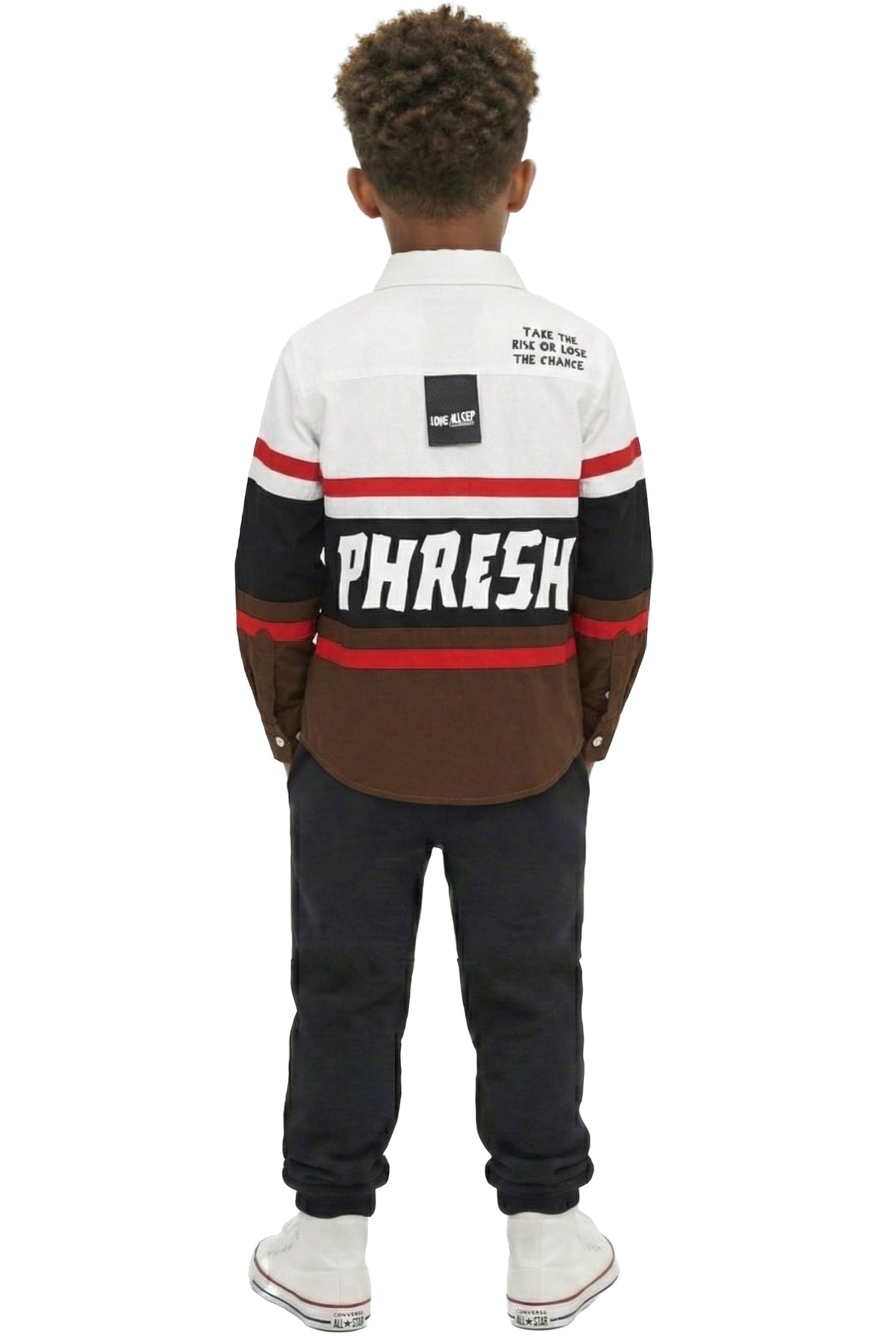 TINSEL Kid's Premium Twill Shirt With Multi Color Cut-blocks