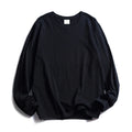 WAVLATII Women O-neck Long Sleeve T shirts Lady White Cotton Tops Female Soft Casual Tees Women's Black T-shirt