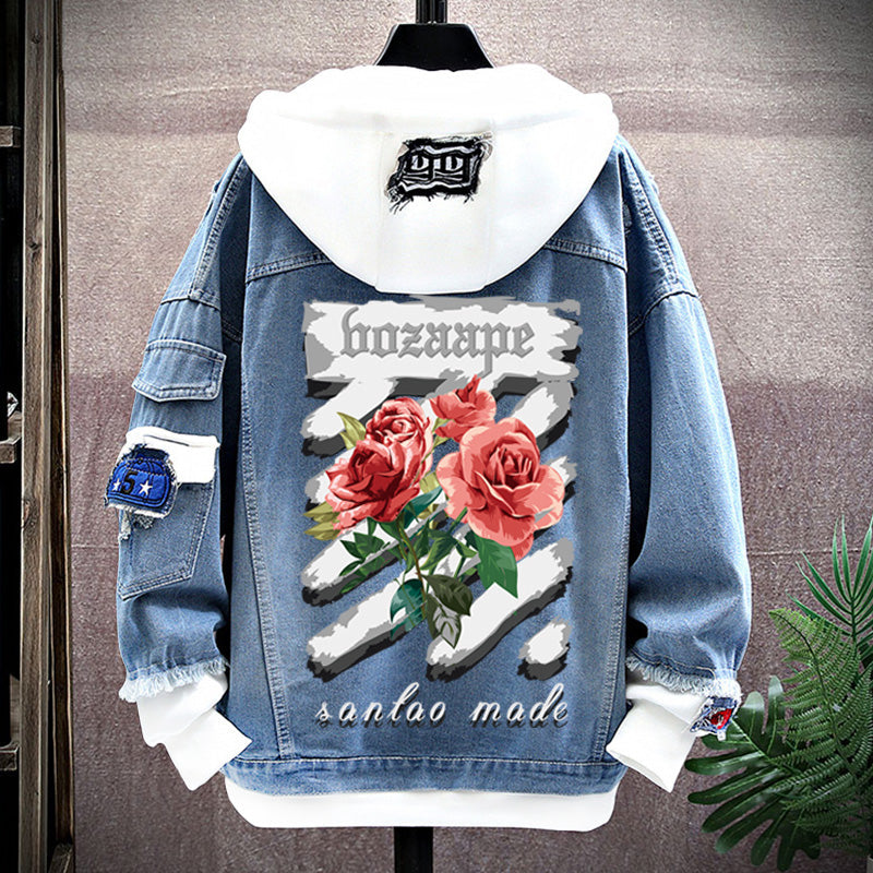 Spring New Arrival Fashion Chinese Style Chinese Fad Xingshi Couple Clothes Teen Coat Thin Hoodie Men