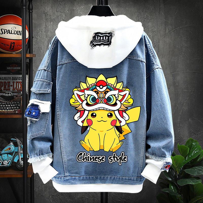 Spring New Arrival Fashion Chinese Style Chinese Fad Xingshi Couple Clothes Teen Coat Thin Hoodie Men