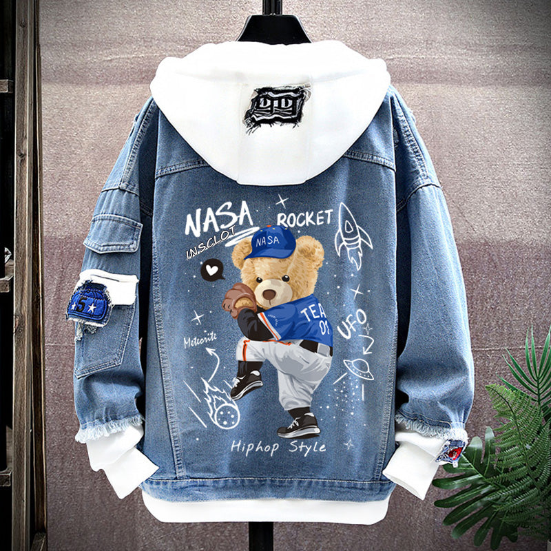 Spring New Arrival Fashion Chinese Style Chinese Fad Xingshi Couple Clothes Teen Coat Thin Hoodie Men