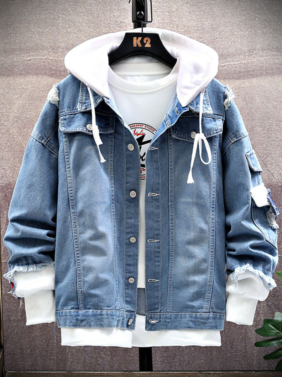 Spring New Arrival Fashion Chinese Style Chinese Fad Xingshi Couple Clothes Teen Coat Thin Hoodie Men
