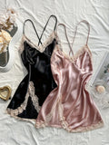 Women's Sexy Nightdress Comfortable Two-Piece Lace Pajama Set for Sleepwear Two-piece