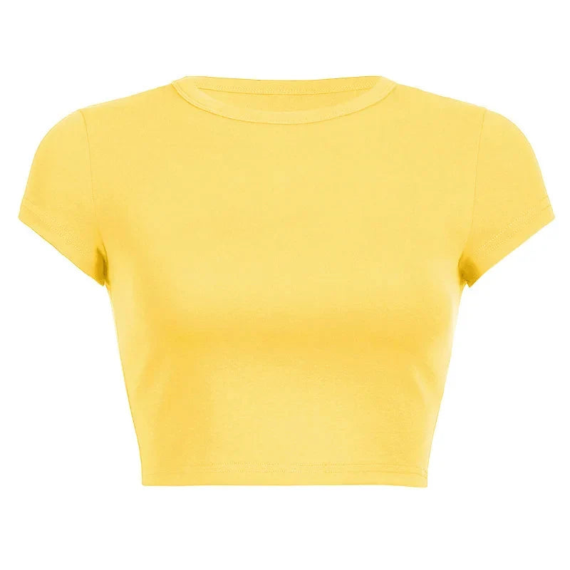 Vintage Clothes for Women Solid Color Short Style Crop Top Sexys Y2k Tops Woman 2024 Aesthetic Women's Blouses Harajuku Summer