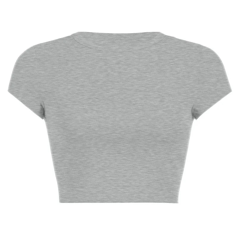 Vintage Clothes for Women Solid Color Short Style Crop Top Sexys Y2k Tops Woman 2024 Aesthetic Women's Blouses Harajuku Summer
