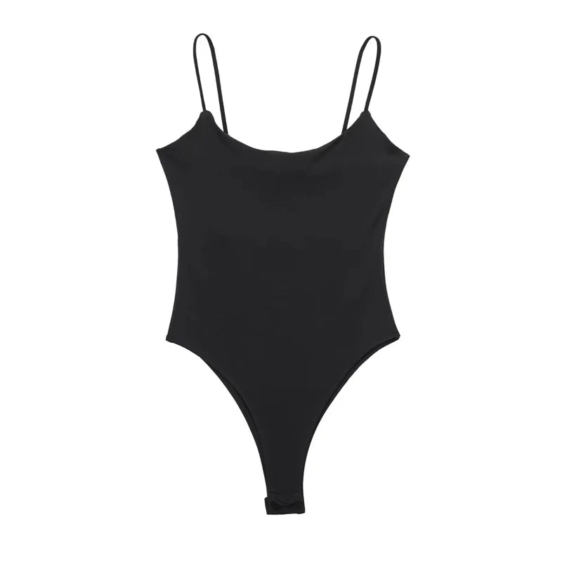 MUJER 2025 Sexy Tight Bodys for Women White Black Backless Bodysuit Women One Pieces Jumpsuits for Women Sexy Lingerie Bodysuit