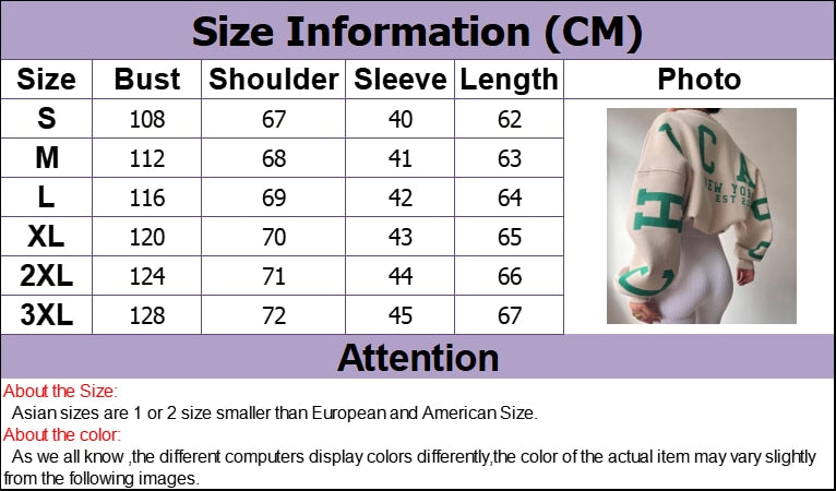 Reaper unit worldwide Casual Letters Print Sweatshirt Women Long Sleeve Loose Hoodies Y2k Streetwear