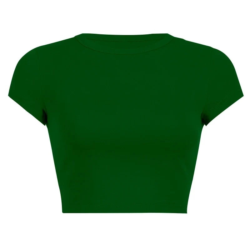 Vintage Clothes for Women Solid Color Short Style Crop Top Sexys Y2k Tops Woman 2024 Aesthetic Women's Blouses Harajuku Summer