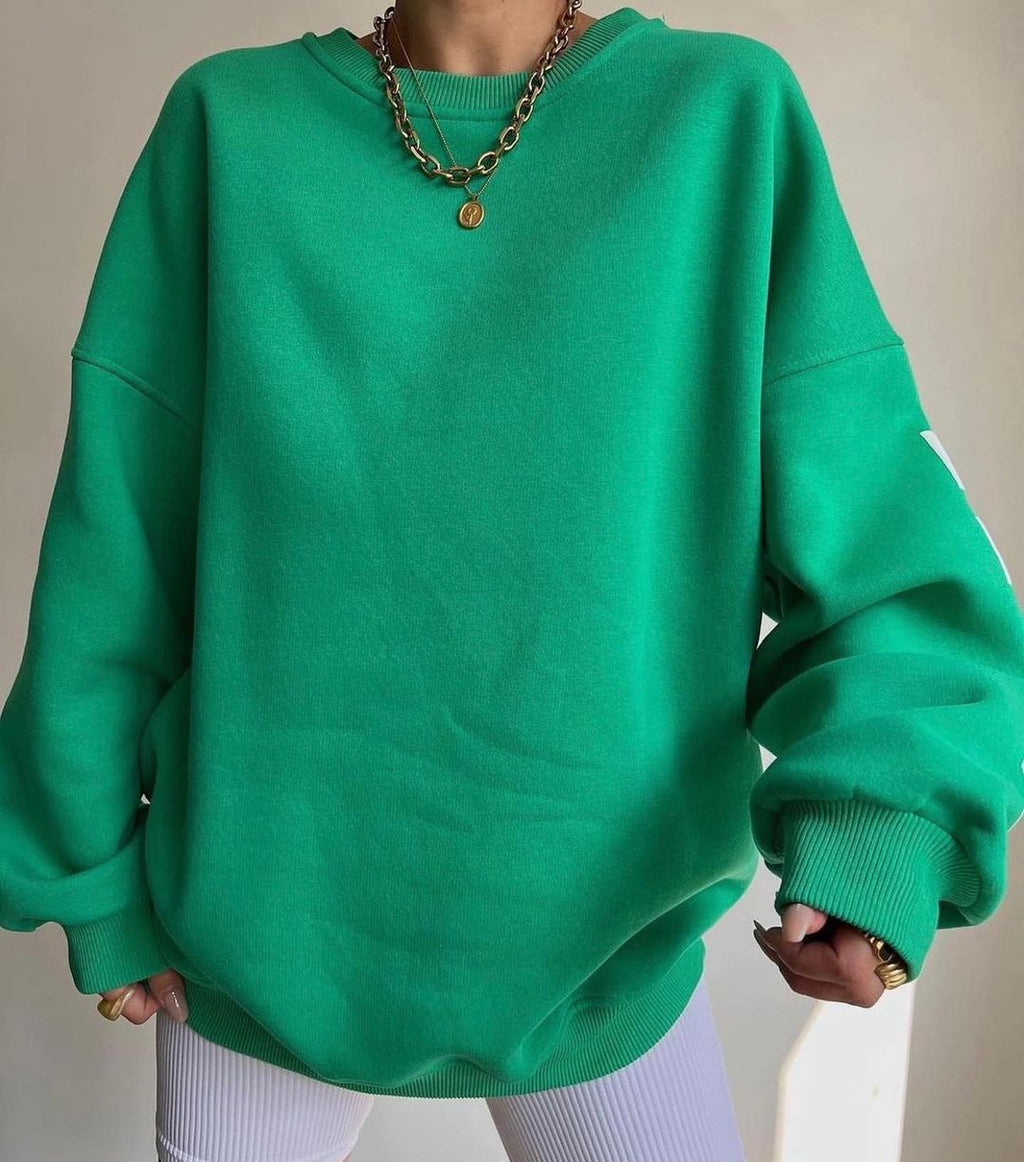 Reaper unit worldwide Casual Letters Print Sweatshirt Women Long Sleeve Loose Hoodies Y2k Streetwear